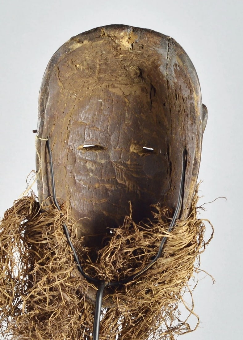Large LEGA Wood idimu Mask Bwami Cult Congo Zaire DRC African Tribal Art 1552 - 8