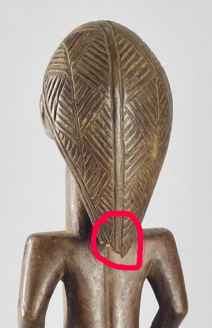 Cute TABWA ancestor figure statue Congo Drc African sculpture Tribal Art 1563 - 11