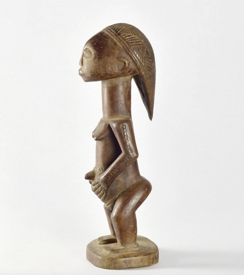 Cute TABWA ancestor figure statue Congo Drc African sculpture Tribal Art 1563 - 3