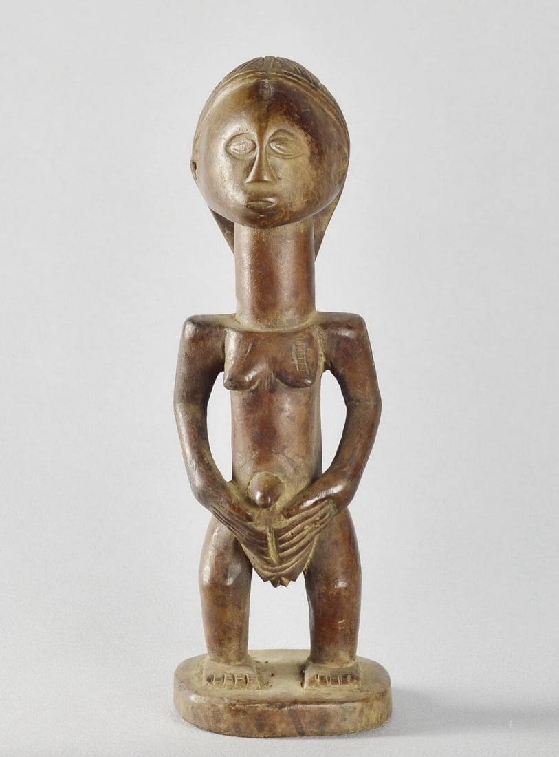 Cute TABWA ancestor figure statue Congo Drc African sculpture Tribal Art 1563 - 5