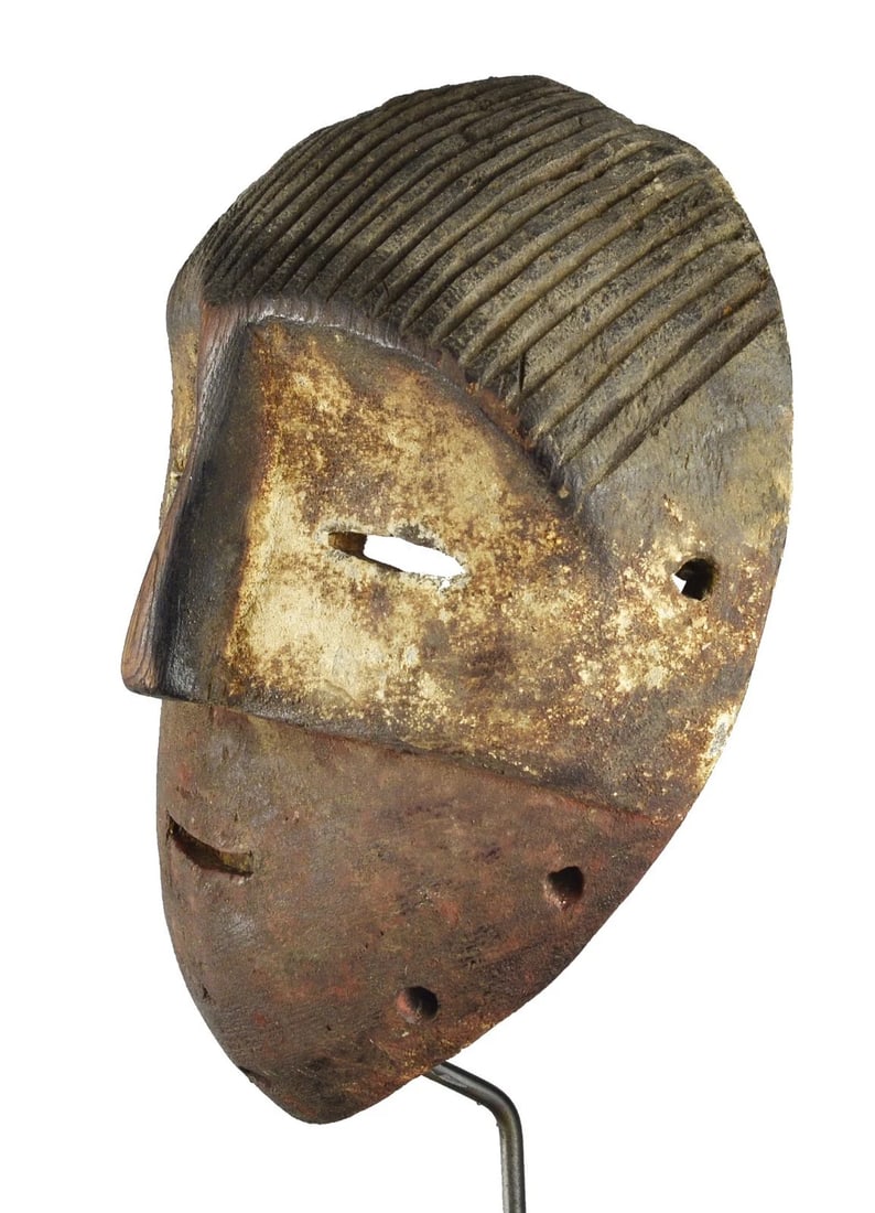 Rare MBOLE BAMBOLE Mask Congo Rdc Zaire Kongo African Tribal Art 1292 - 2