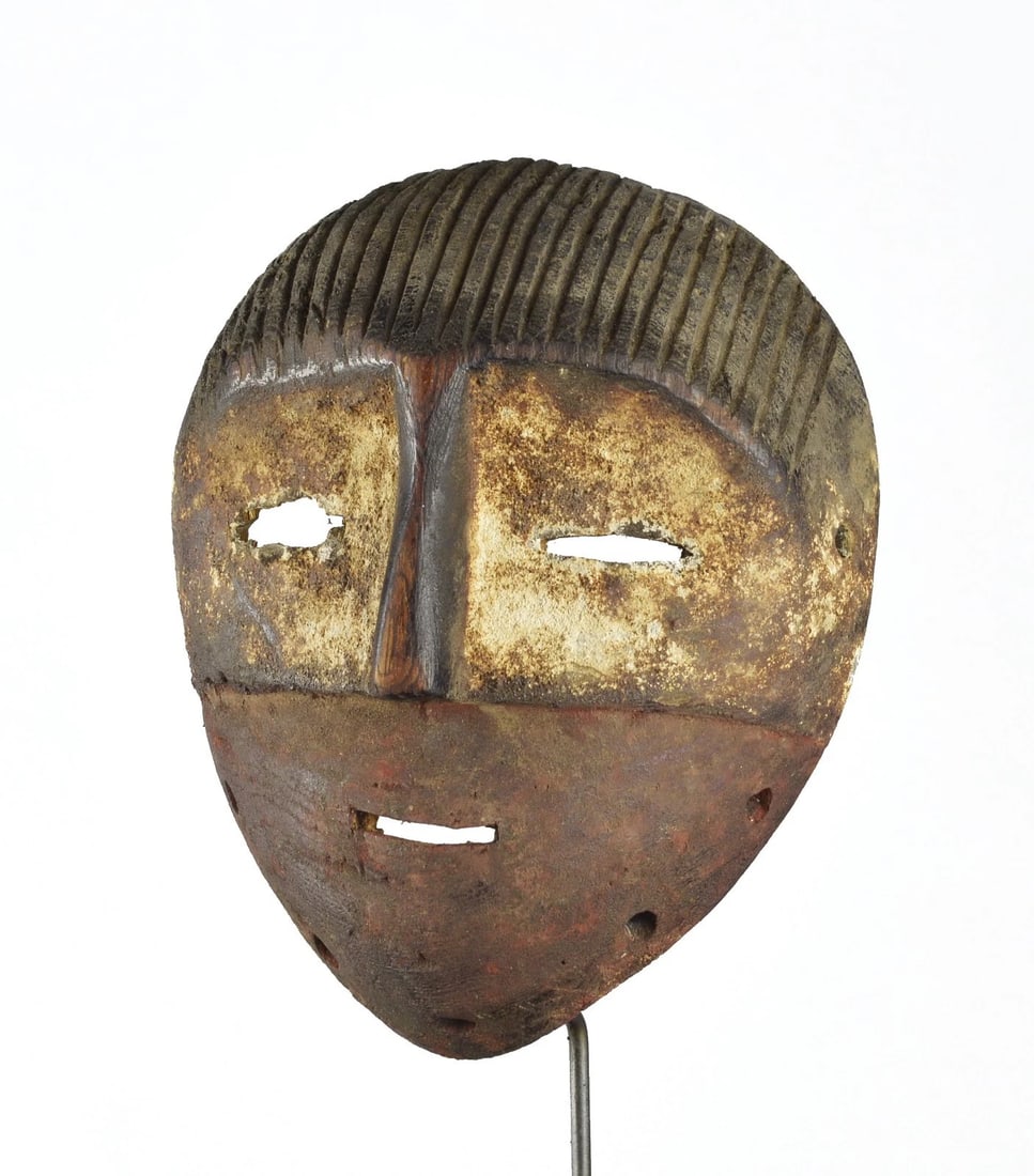 Rare MBOLE BAMBOLE Mask Congo Rdc Zaire Kongo African Tribal Art 1292 - 5