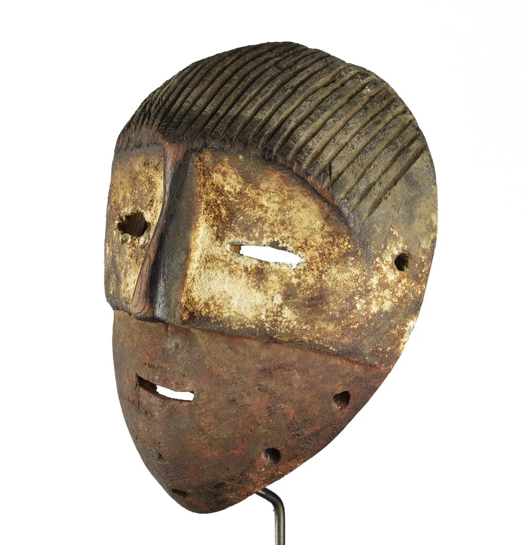 Rare MBOLE BAMBOLE Mask Congo Rdc Zaire Kongo African Tribal Art 1292 - 6