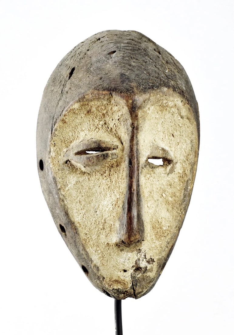 Cute LEGA Lukwakongo Wood Mask Bwami Congo DRC African Tribal Art 1194 - 2