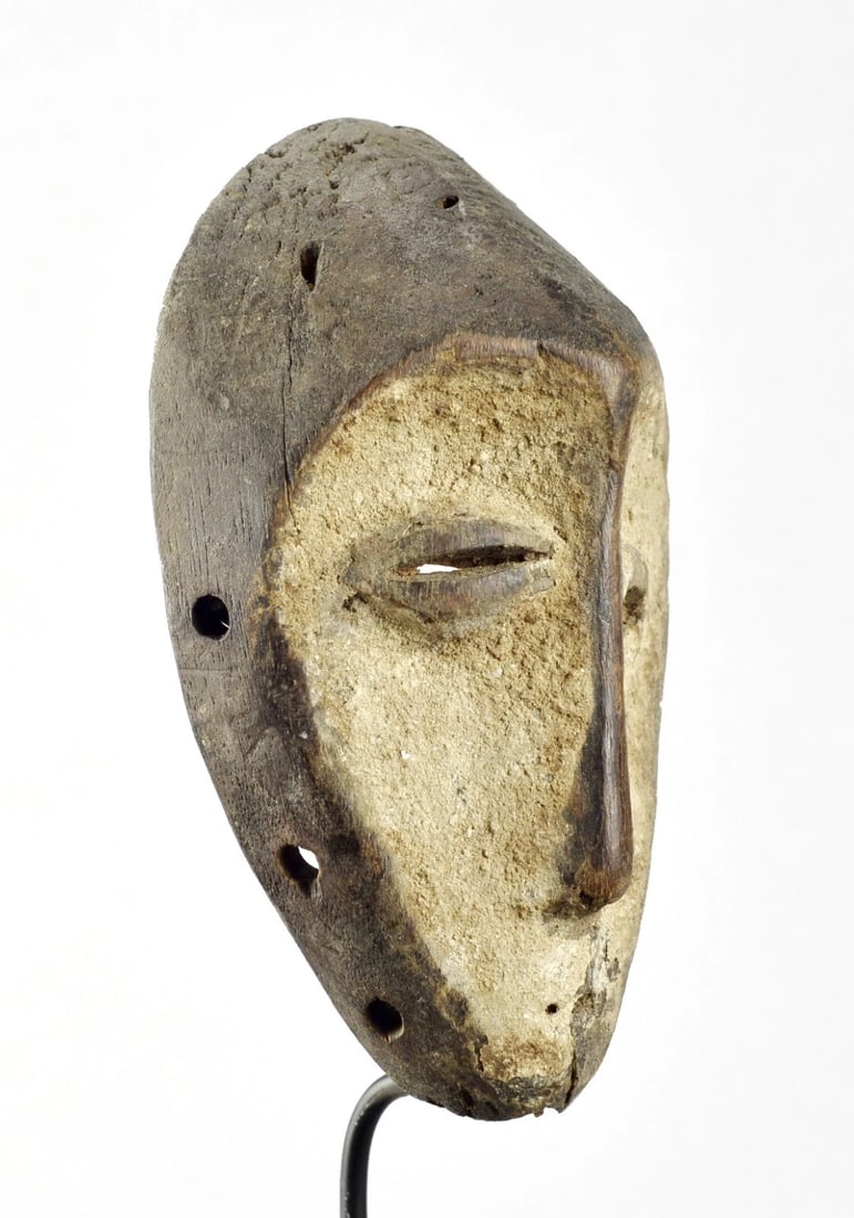 Cute LEGA Lukwakongo Wood Mask Bwami Congo DRC African Tribal Art 1194 - 5