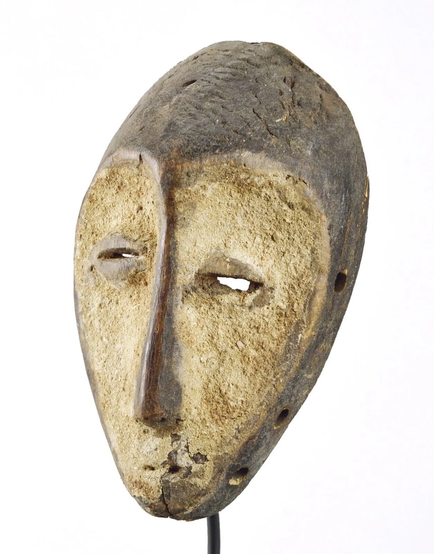 Cute LEGA Lukwakongo Wood Mask Bwami Congo DRC African Tribal Art 1194 - 6