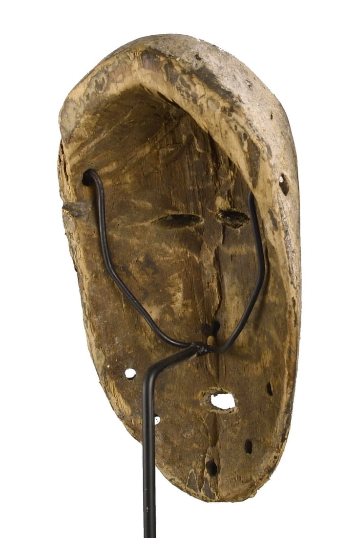 Congo Drc LEGA Wood idimu Mask Bwami Cult African Tribal Art 1196 - 5