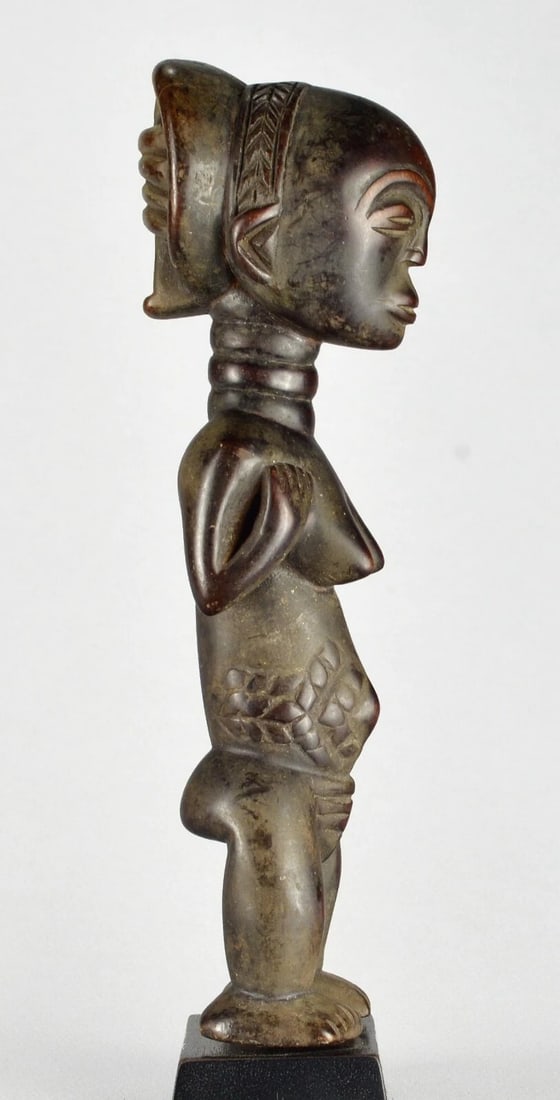 Cute LUBA Female Figure Statue Congo Lukuga DRC African Tribal Art 1324 - 10