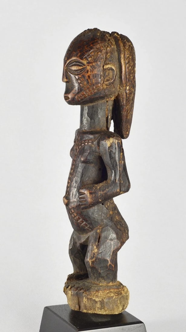 Nice TABWA ancestor figure statue Congo Drc African sculpture Tribal Art 1354 - 4