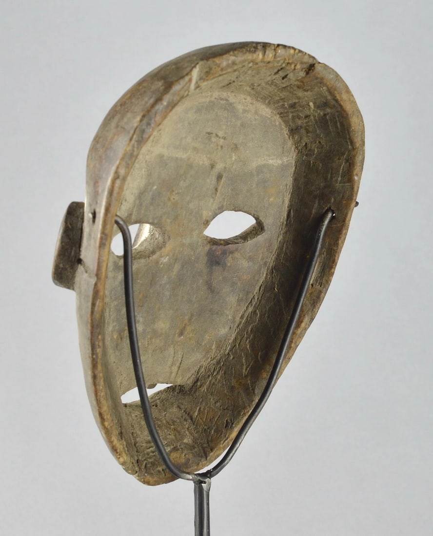 Congo Drc NIce Anthropomorphic NGBAKA wooden Face Mask African Tribal Art 1641 - 4