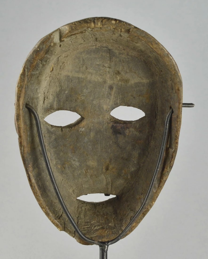 Congo Drc NIce Anthropomorphic NGBAKA wooden Face Mask African Tribal Art 1641 - 9