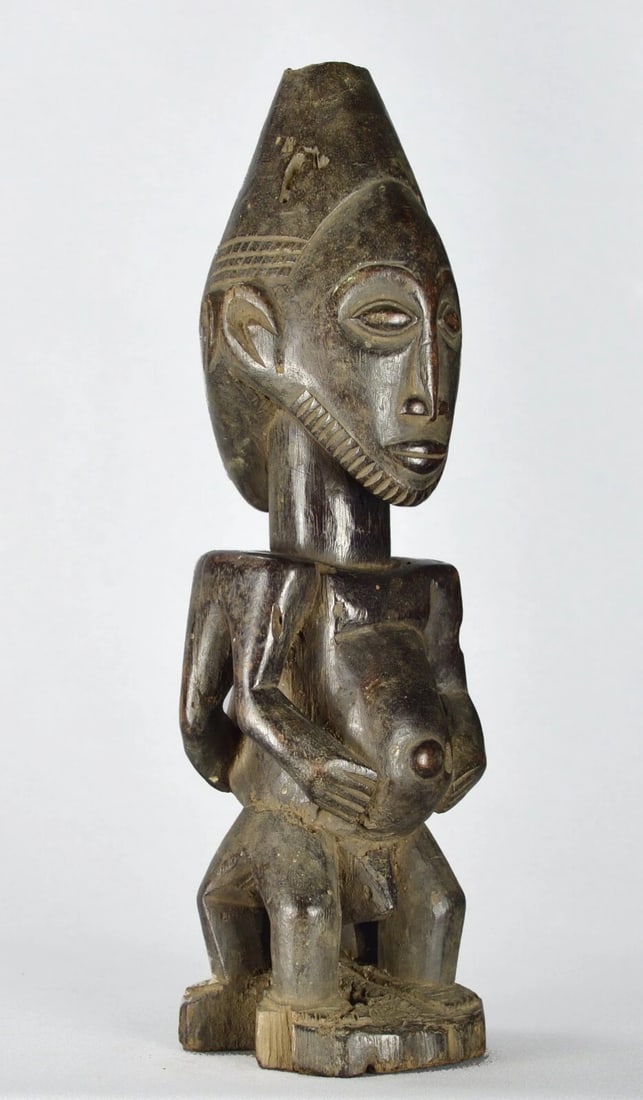 Beautiful HEMBA Kabeja figure janus Statue Congo DRC African Tribal Art 1634 - 10