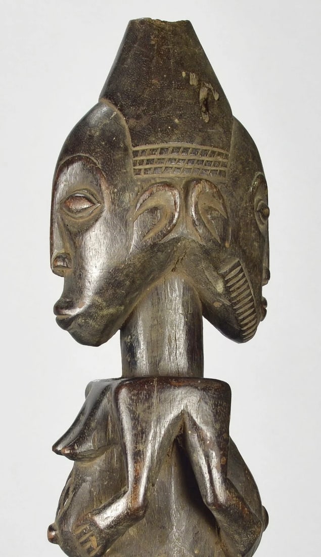 Beautiful HEMBA Kabeja figure janus Statue Congo DRC African Tribal Art 1634 - 5