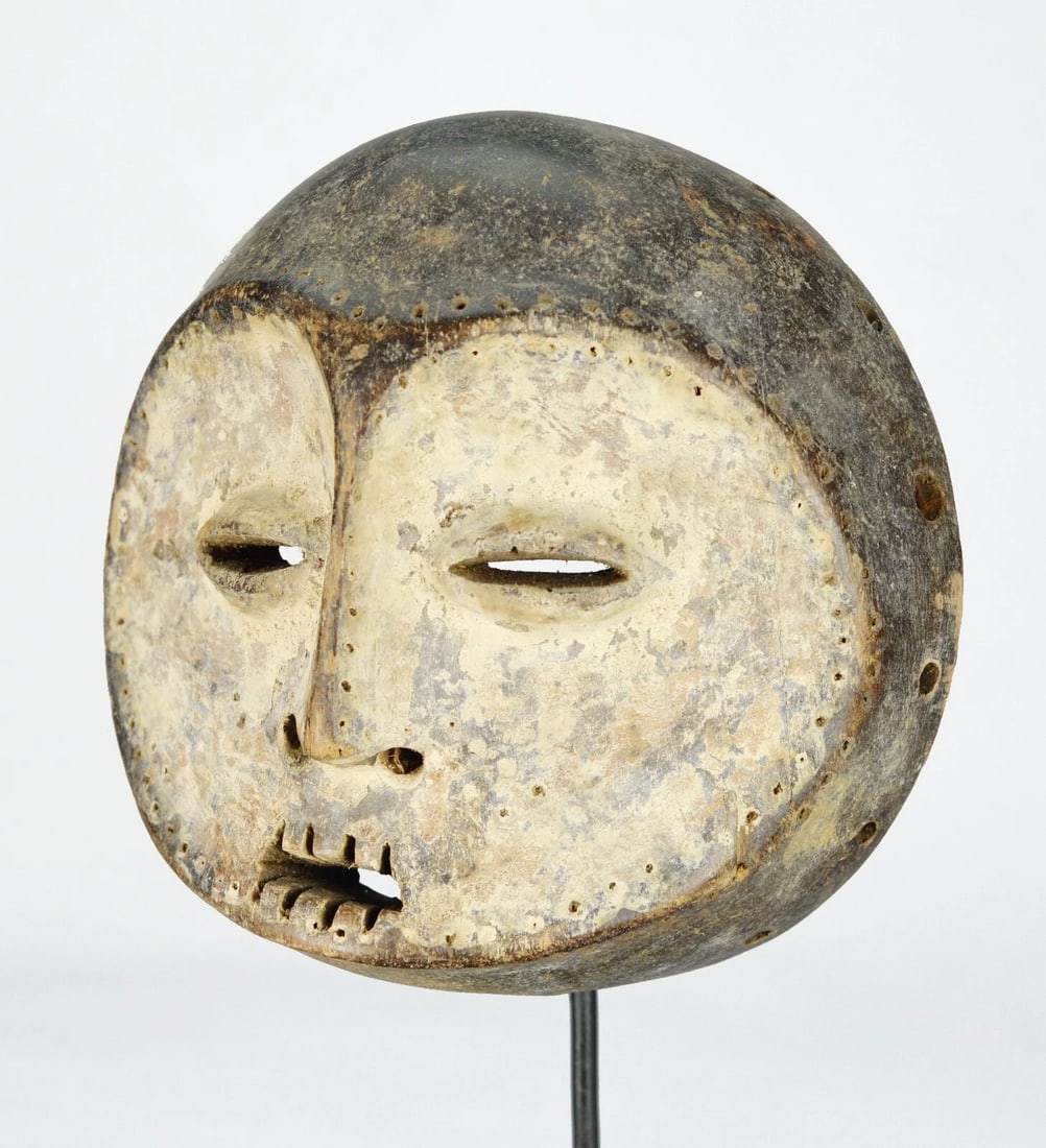 LEGA Wood idimu Mask Bwami Cult Congo Zaire DRC African Tribal Art 1120 - 3