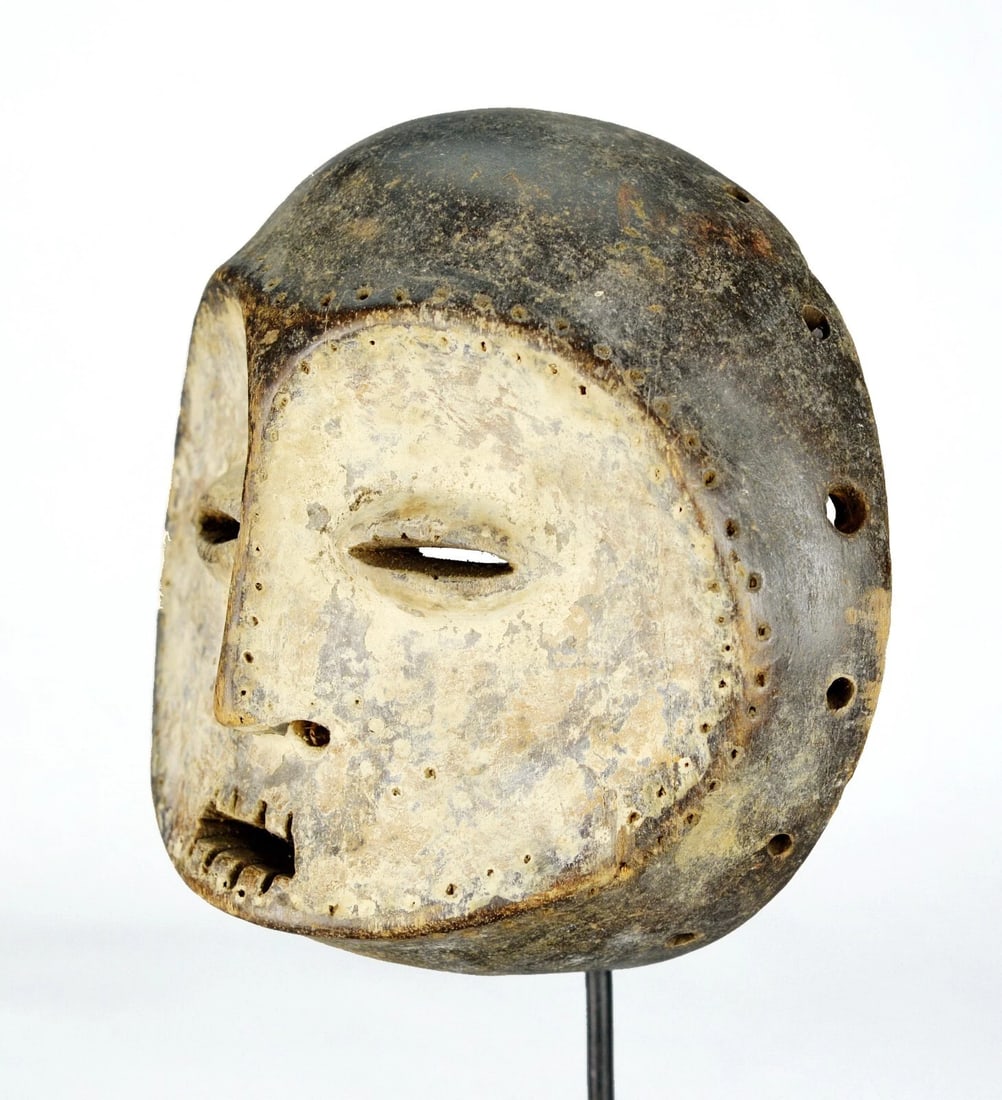 LEGA Wood idimu Mask Bwami Cult Congo Zaire DRC African Tribal Art 1120 - 4