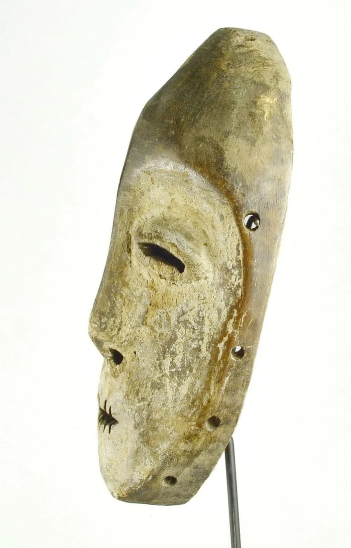 LEGA idimu Wood Mask Cult of the Bwami Congo DRC African Tribal Art 1126 - 3