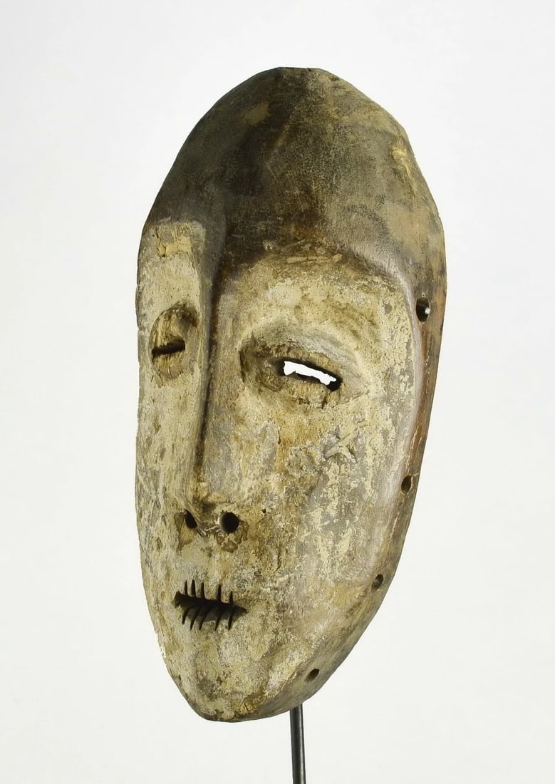 LEGA idimu Wood Mask Cult of the Bwami Congo DRC African Tribal Art 1126 - 5