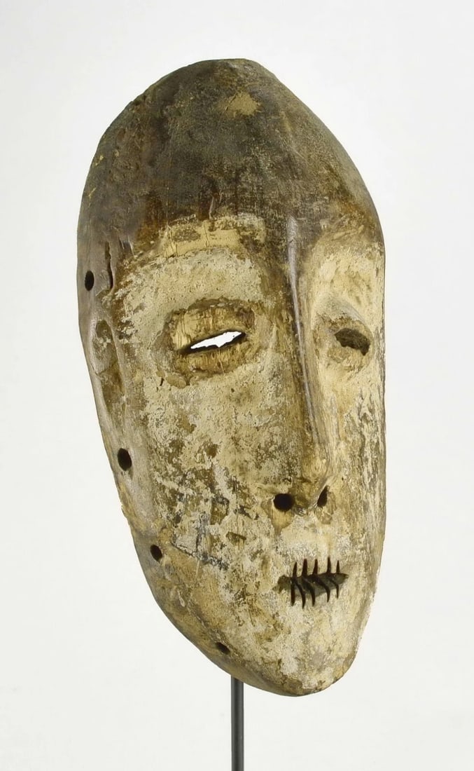 LEGA idimu Wood Mask Cult of the Bwami Congo DRC African Tribal Art 1126 - 8