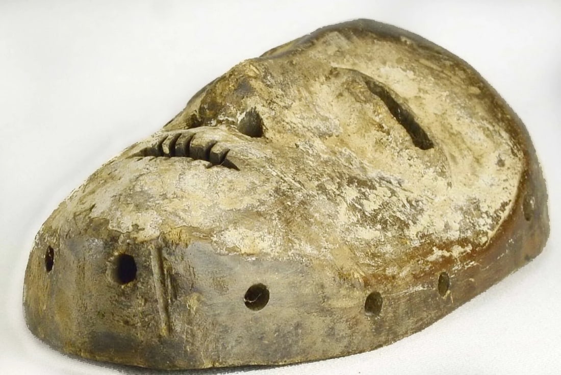 LEGA idimu Wood Mask Cult of the Bwami Congo DRC African Tribal Art 1126 - 9