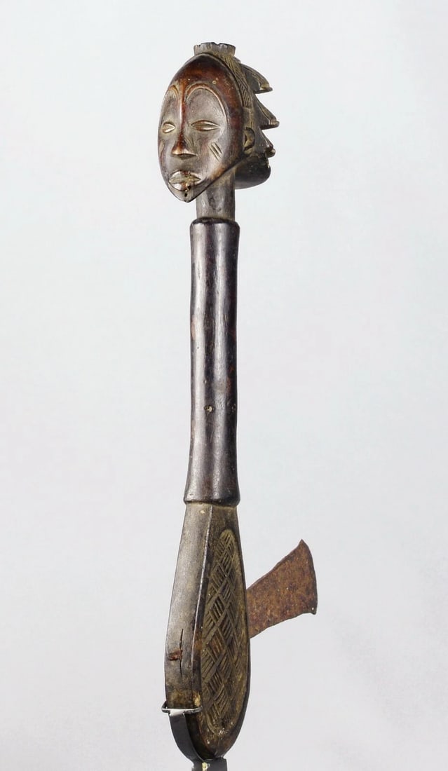 Superb LUBA Shankadi Axe figure statue Congo African Tribal Art 1405 - 4