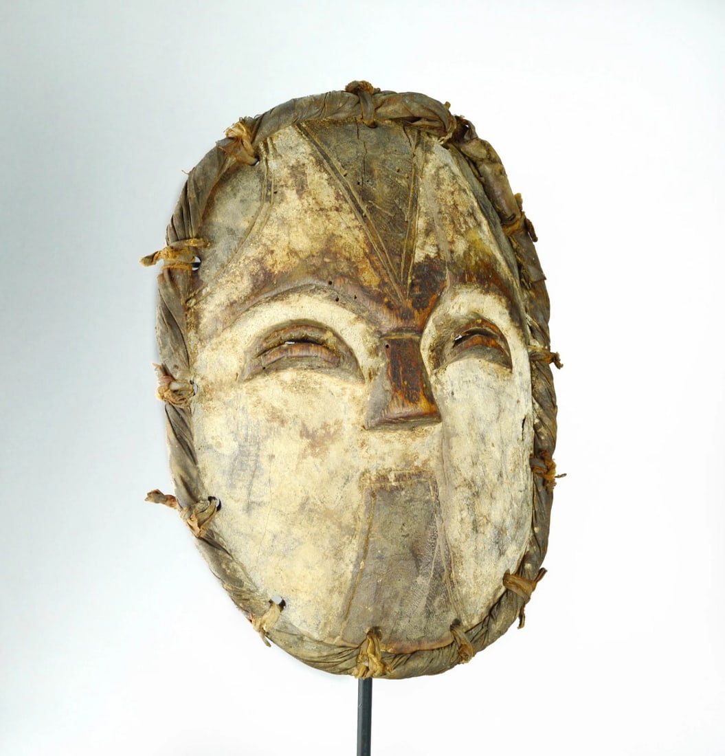 Rare YELA MBOLE BAMBOLE Lilwa Mask Congo Rdc Zaire Kongo African Tribal Art 1369 - 2