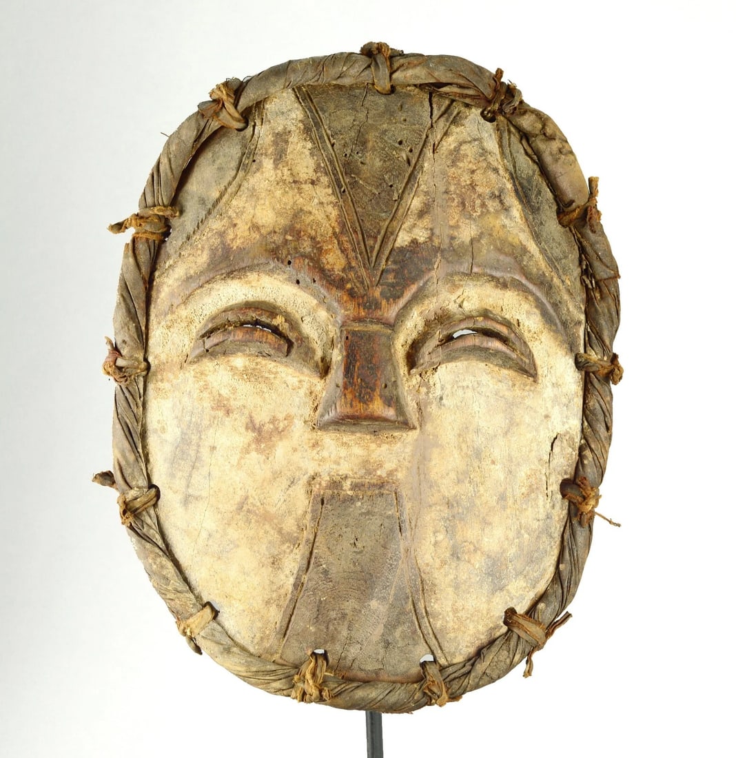 Rare YELA MBOLE BAMBOLE Lilwa Mask Congo Rdc Zaire Kongo African Tribal Art 1369 - 4