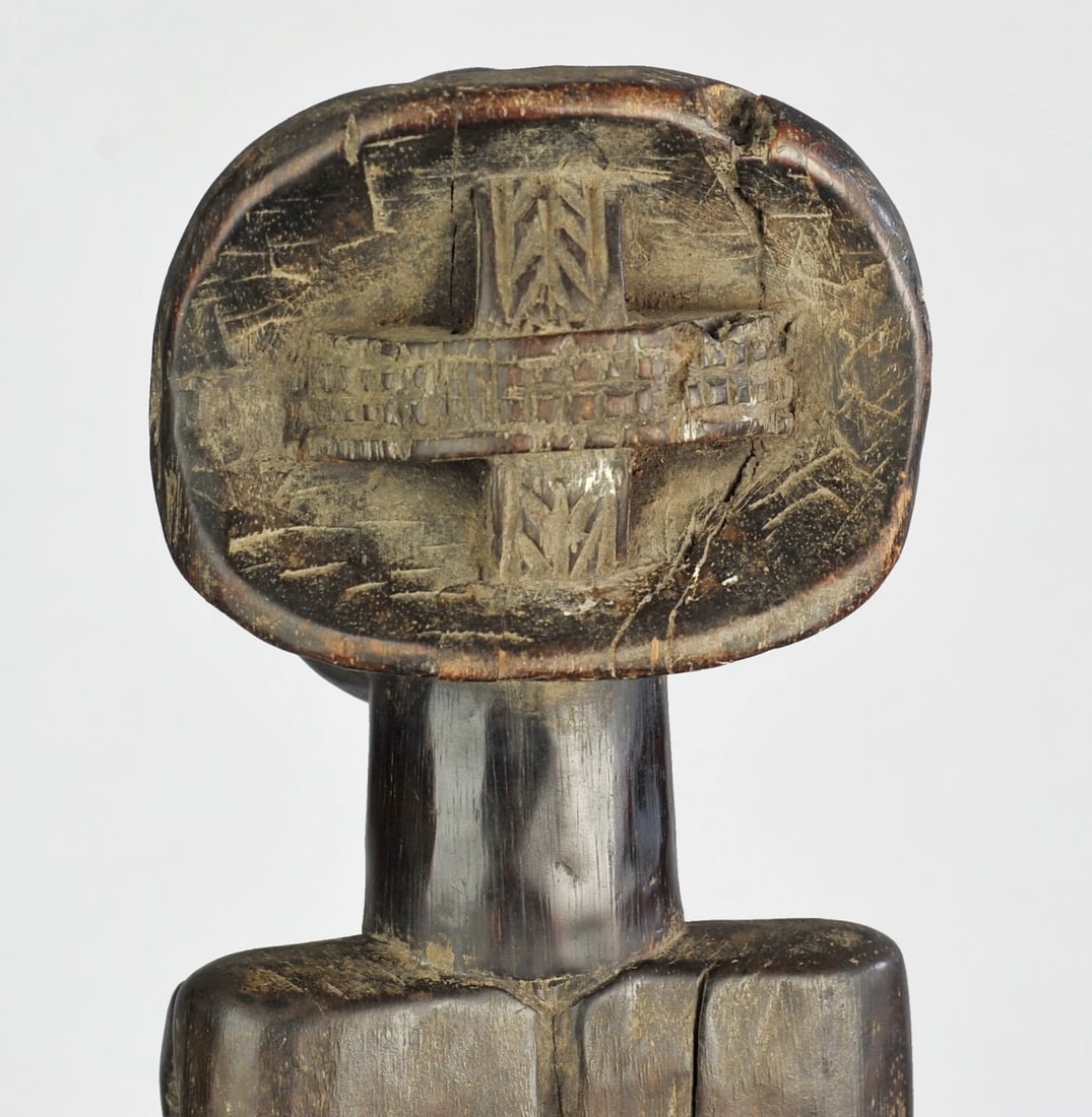 Fine LUBA Classical Cult Figure Statue Congo DRC African Tribal Art 1043 - 4