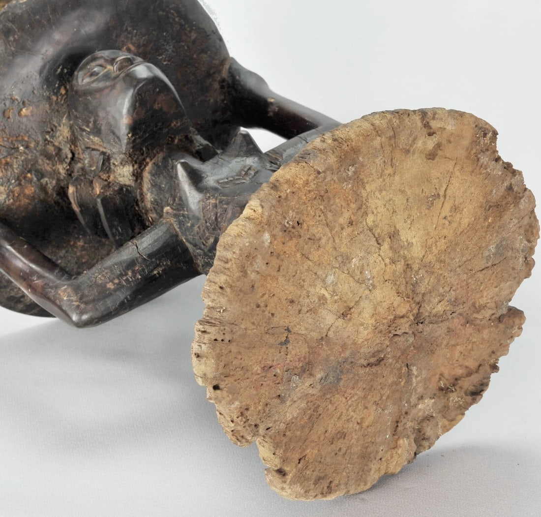LUBA Shankadi cariatid stool seat figure statue Congo African Tribal Art 1330 - 11