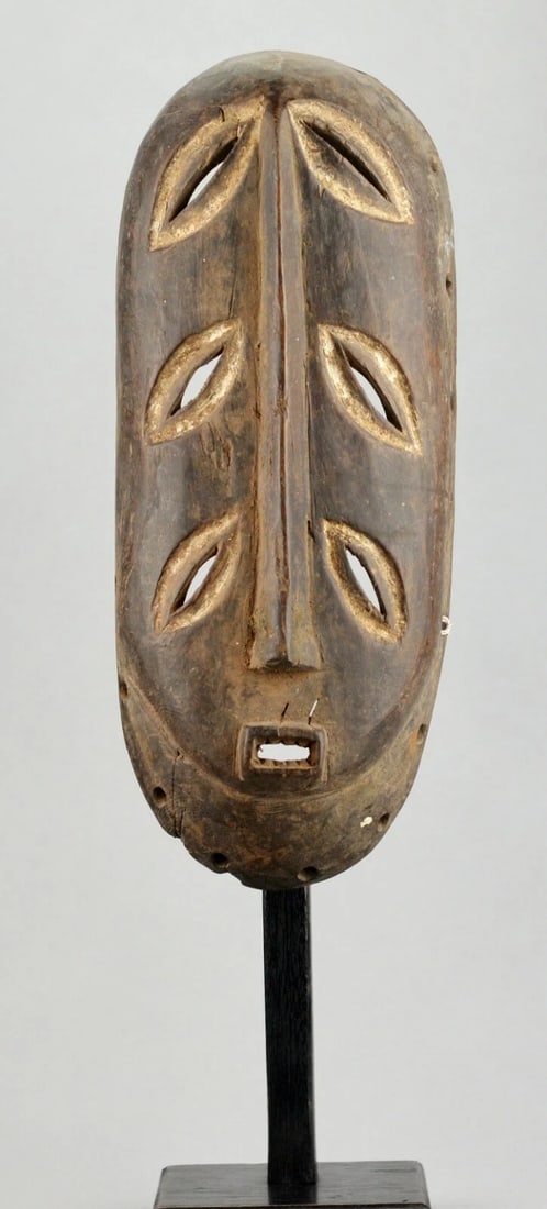 Rare initiation BEMBE Mask 6 eyes Congo DRC African Tribal Art 1302 - 4