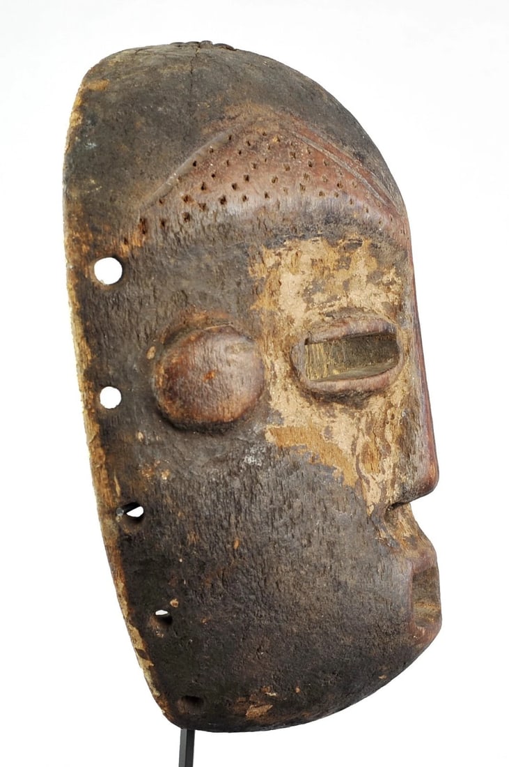 Large LEGA Bwami cult wooden Face Mask Congo Drc Warega African Tribal Art 1077 - 10