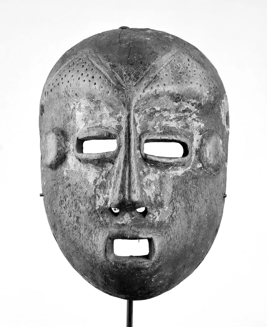 Large LEGA Bwami cult wooden Face Mask Congo Drc Warega African Tribal Art 1077 (1 of 11)