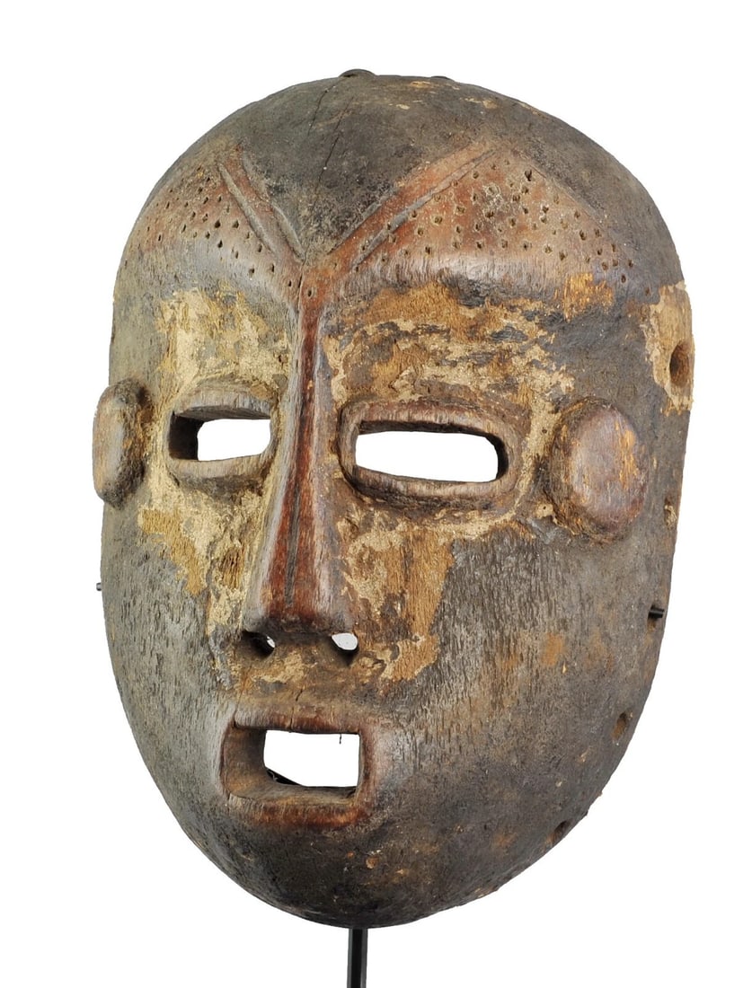 Large LEGA Bwami cult wooden Face Mask Congo Drc Warega African Tribal Art 1077 - 4