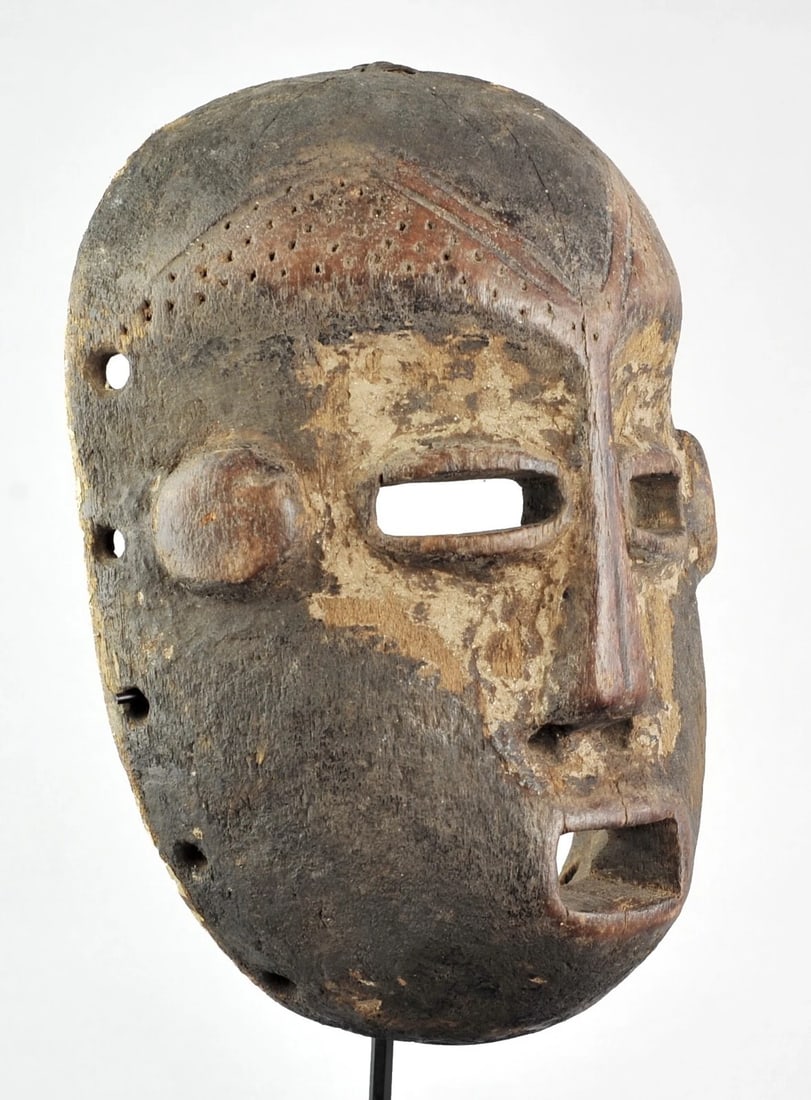 Large LEGA Bwami cult wooden Face Mask Congo Drc Warega African Tribal Art 1077 - 5