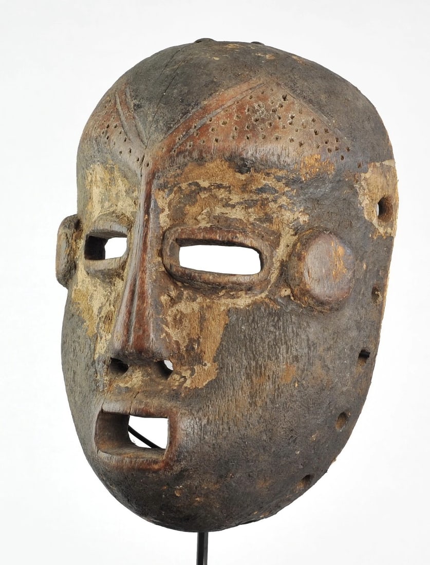 Large LEGA Bwami cult wooden Face Mask Congo Drc Warega African Tribal Art 1077 - 6