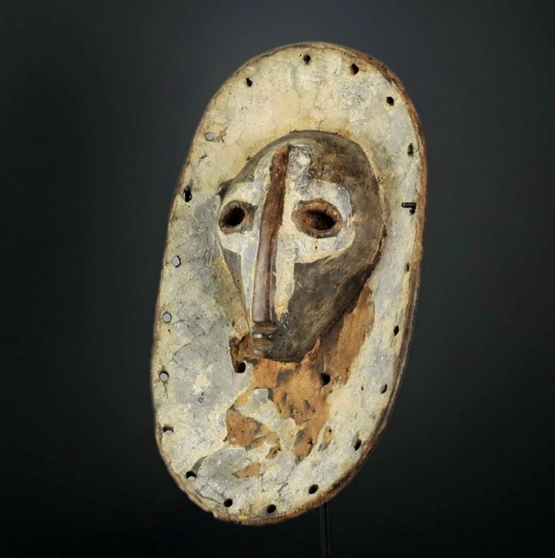 Extremly Rare & Powerful SHI plank wood Mask Congo Lega African Tribal Art 1184 (1 of 11)