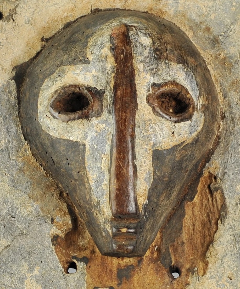 Extremly Rare & Powerful SHI plank wood Mask Congo Lega African Tribal Art 1184 - 2