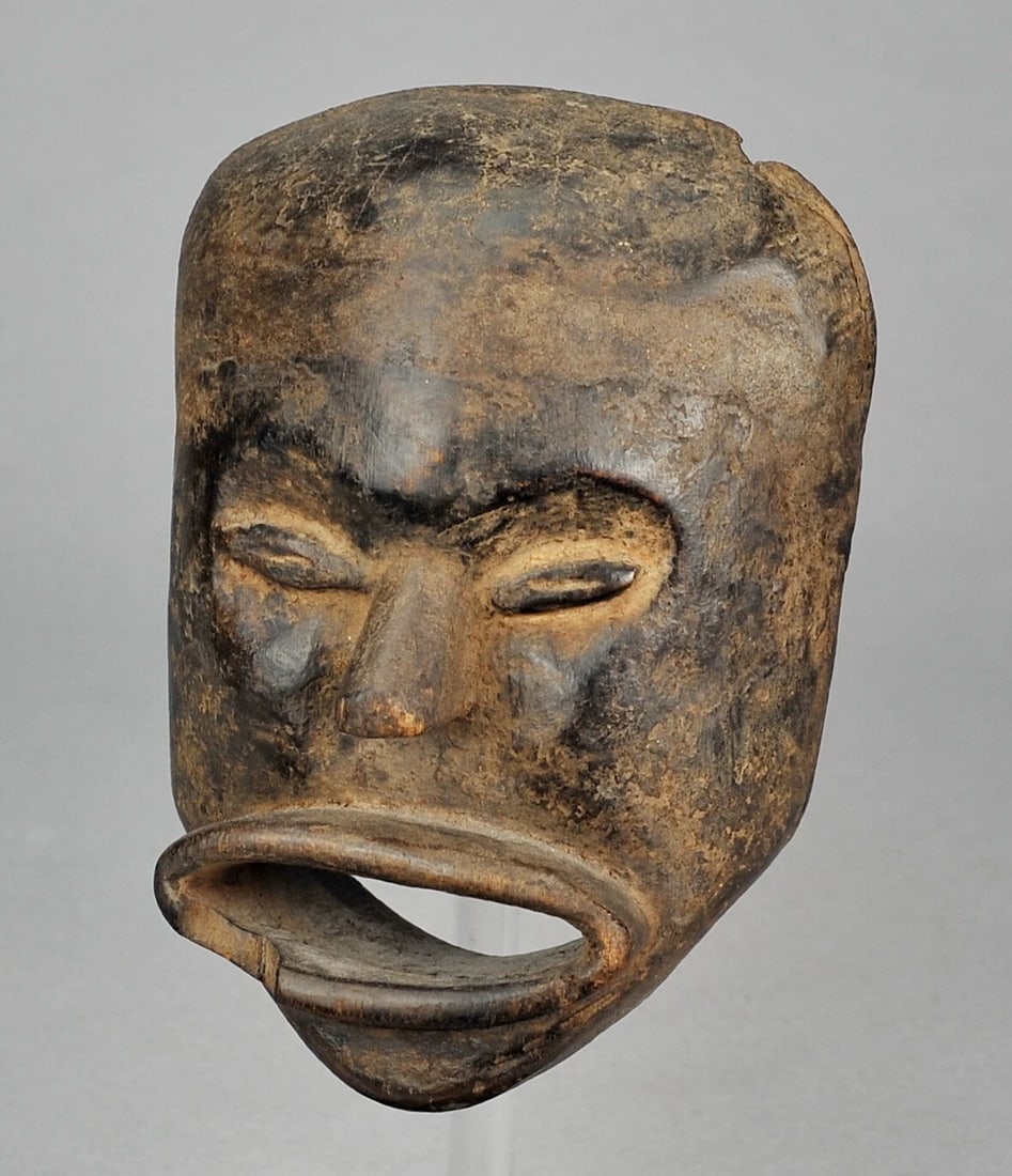 RARE ! HEMBA Cute Anthropomorphic Face Mask Congo DRC African Tribal Art 0939 (1 of 11)