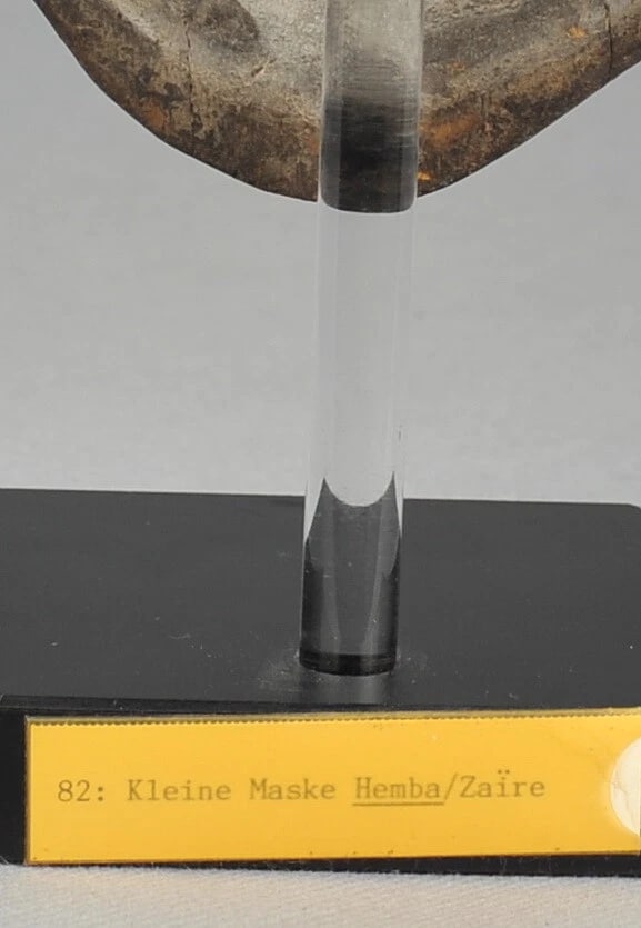 RARE ! HEMBA Cute Anthropomorphic Face Mask Congo DRC African Tribal Art 0939 - 7