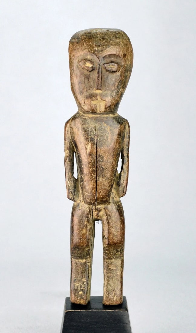 LEGA anthropomorphic figure statue Bwami Cult Congo Drc African Tribal Art 0523 - 3