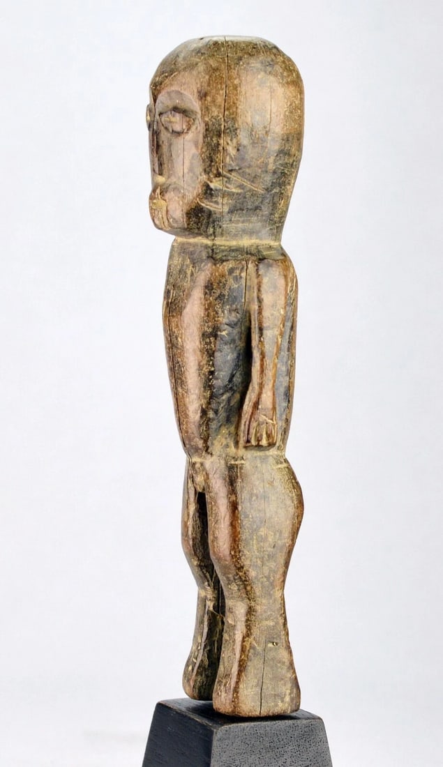 LEGA anthropomorphic figure statue Bwami Cult Congo Drc African Tribal Art 0523 - 5