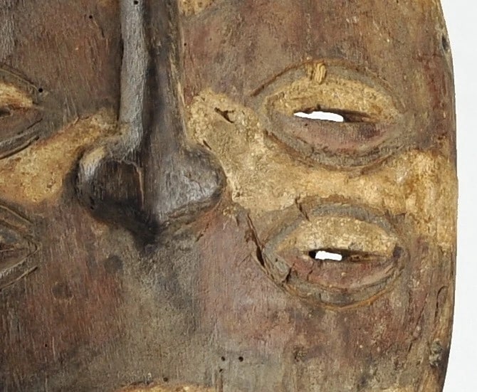 Very rare initiation BEMBE Mask Congo DRC African Tribal Art 1301 - 11