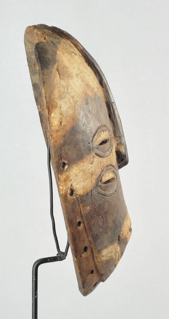 Very rare initiation BEMBE Mask Congo DRC African Tribal Art 1301 - 8