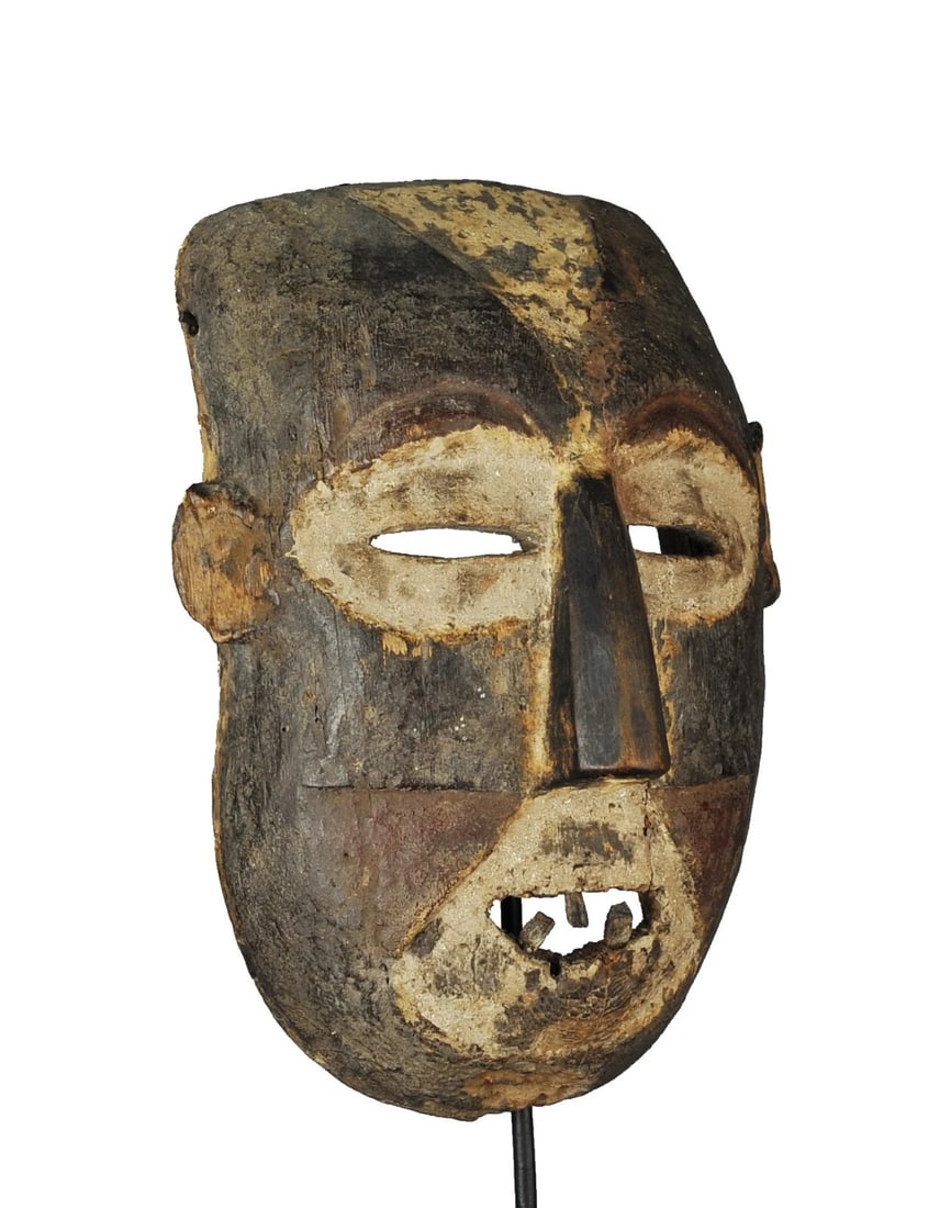 Powerfull BOA Pongdudu Warrior Mask Congo Drc African Tribal Art 1213 - 2
