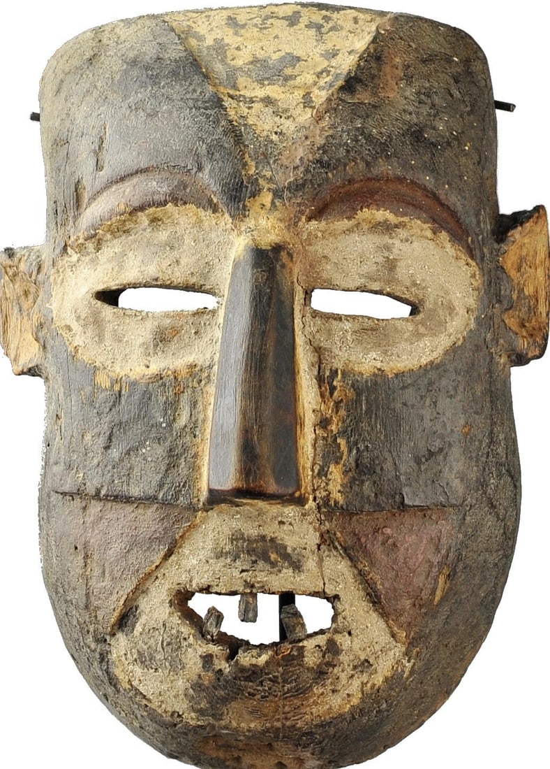 Powerfull BOA Pongdudu Warrior Mask Congo Drc African Tribal Art 1213 - 8