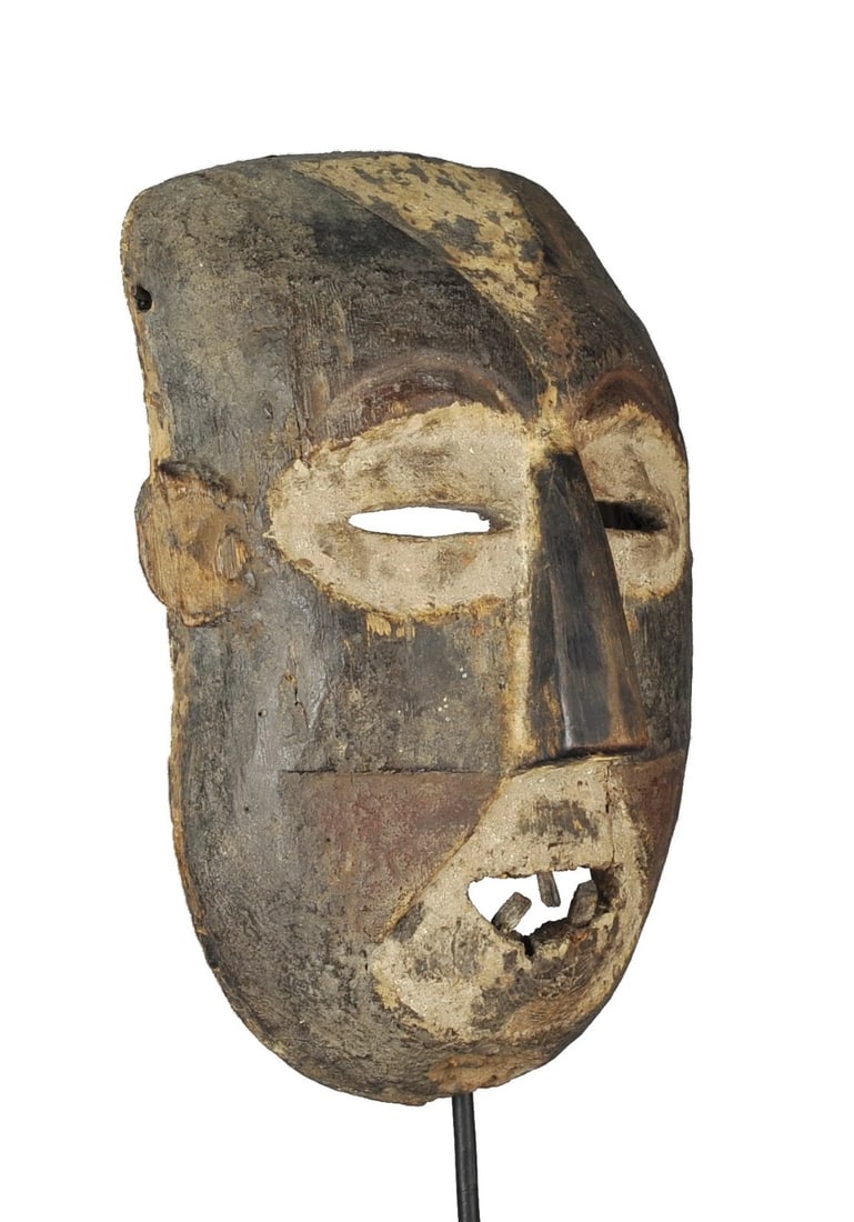 Powerfull BOA Pongdudu Warrior Mask Congo Drc African Tribal Art 1213 - 9