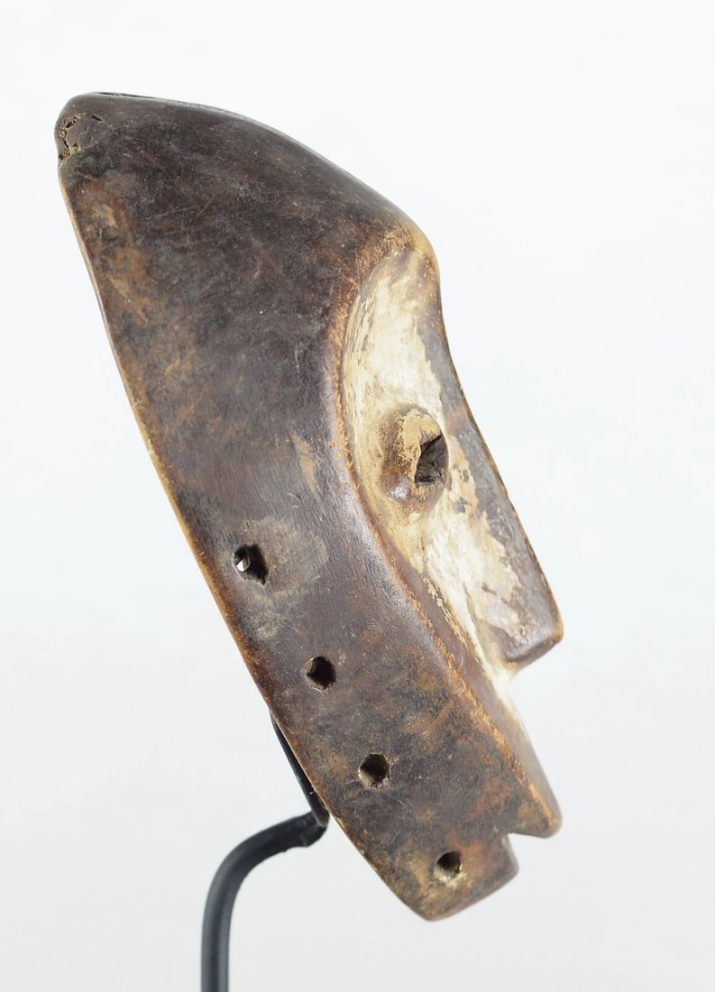 LEGA Idimu heart-shaped Bwami wood Mask Congo Drc African Tribal Art 0908 - 5