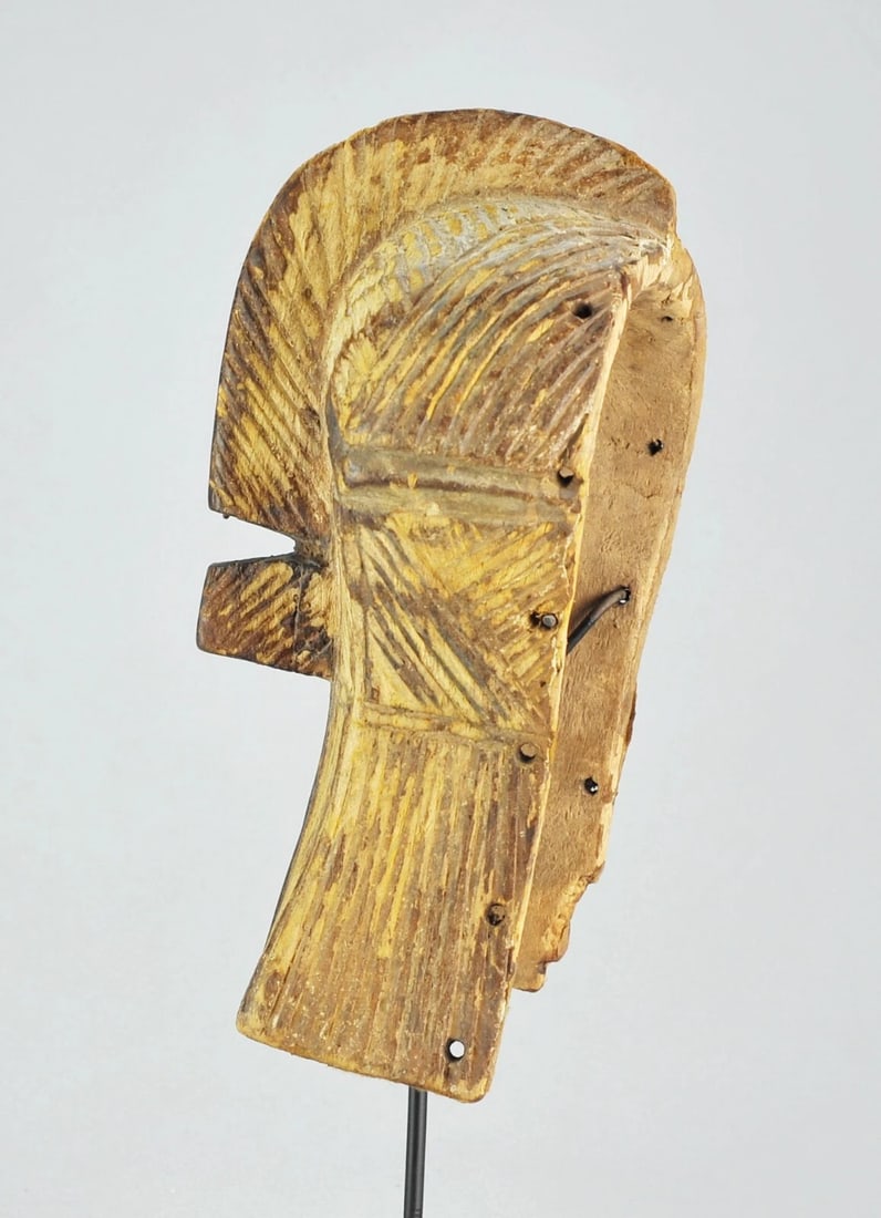 Nice LUBA Kifwebe Wood Mask Congo DRC Baluba African Tribal Art Songye 0980 - 7