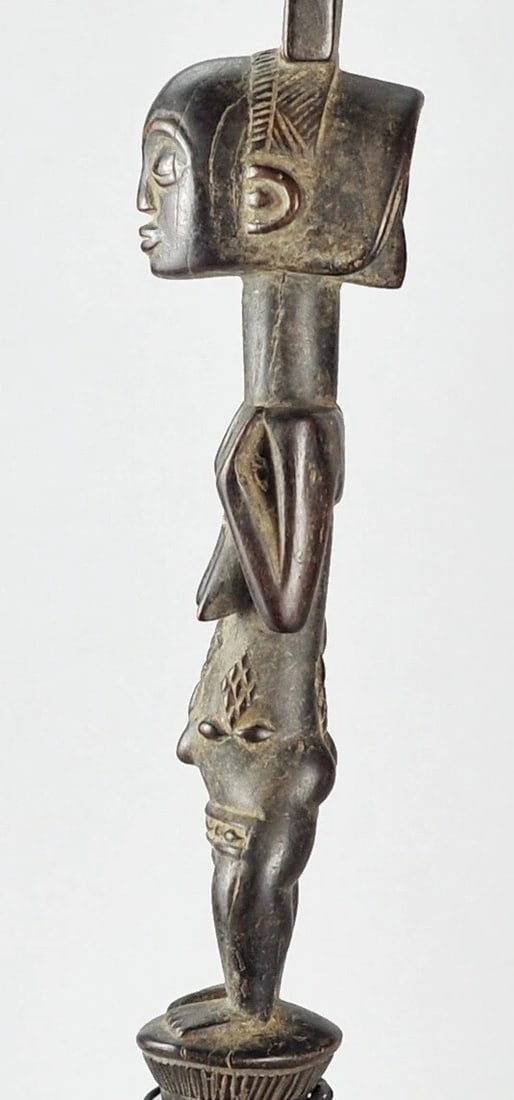 LUBA Kibango Chief's Staff Scepter Congo Drc African Tribal Art Regalia 1134 - 11