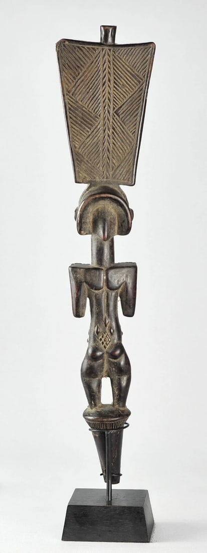LUBA Kibango Chief's Staff Scepter Congo Drc African Tribal Art Regalia 1134 - 6