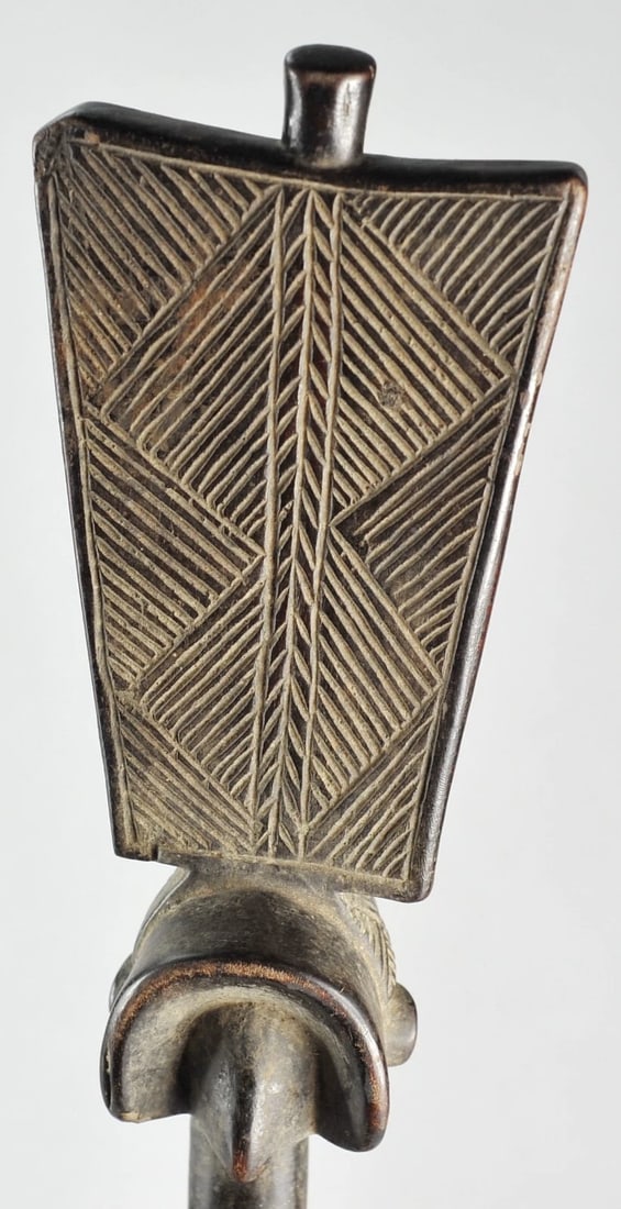 LUBA Kibango Chief's Staff Scepter Congo Drc African Tribal Art Regalia 1134 - 7